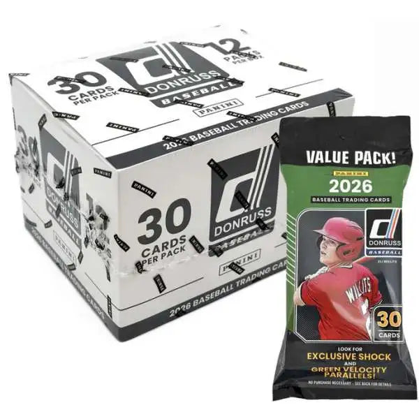 2026 Panini Donruss Baseball Fat Pack Box (12 Packs)