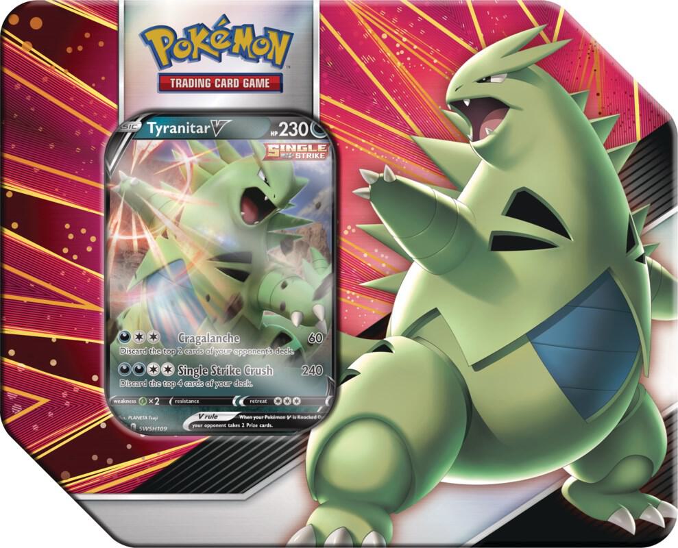 Pokémon TCG: V Strikers Tin [Tyranitar V] - SWSH05: Battle Styles (SWSH05)