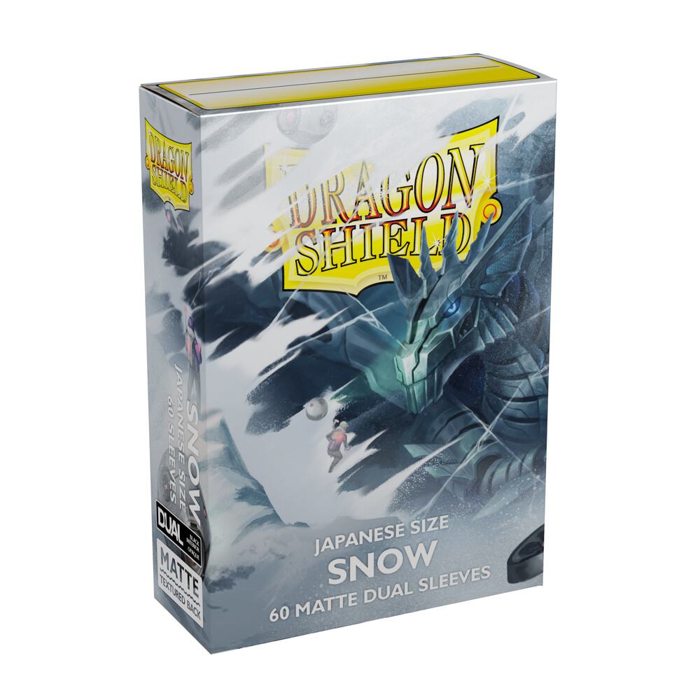 Dragon Shield: Snow - Dual Matte Japanese Sleeves (60 ct.)
