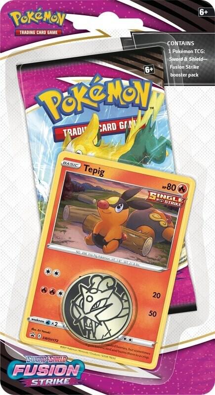 Pokémon TCG: Fusion Strike Single Pack Blister [Tepig]
