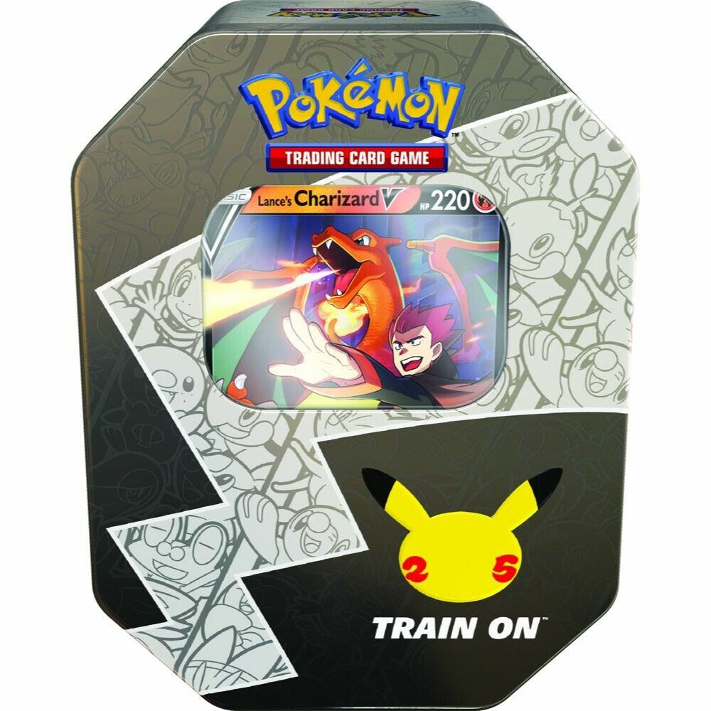 Pokémon TCG: Celebrations International Tin—Lance’s Charizard V