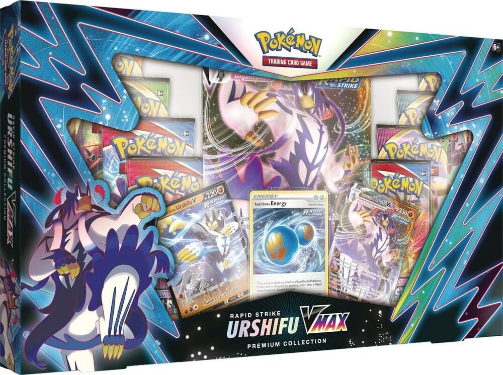 Pokémon TCG: Sword &amp; Shield—Fusion Strike Rapid Strike Urshifu VMAX Premium Collection