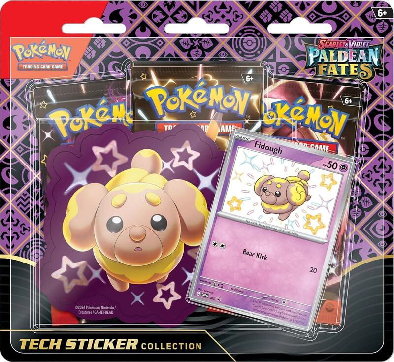 Pokémon TCG: Scarlet &amp; Violet—Paldean Fates Tech Sticker Collection [Fidough]