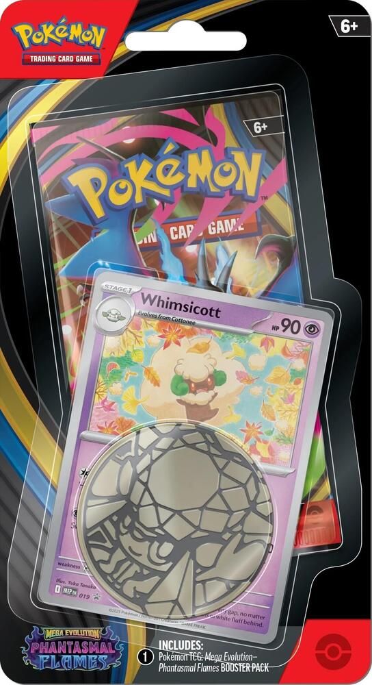 Pokémon TCG: Mega Evolution—Phantasmal Flames Single Pack Blister [Whimsicott]
