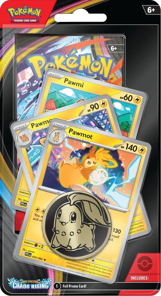 Pokémon TCG: Mega Evolution – Chaos Rising Premium Checklane Blister (Random)