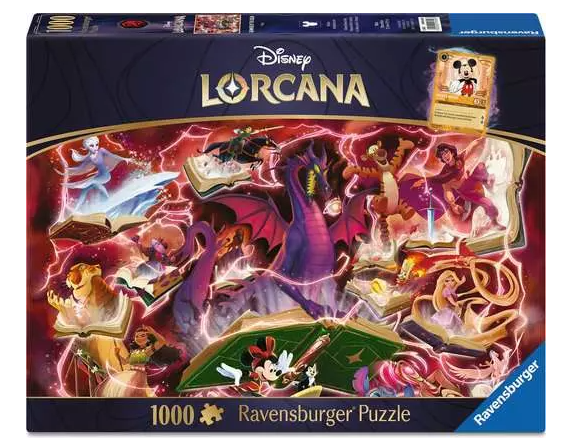 Disney Lorcana TCG: Glimmers of the Realm—Ruby 1000-Piece Puzzle