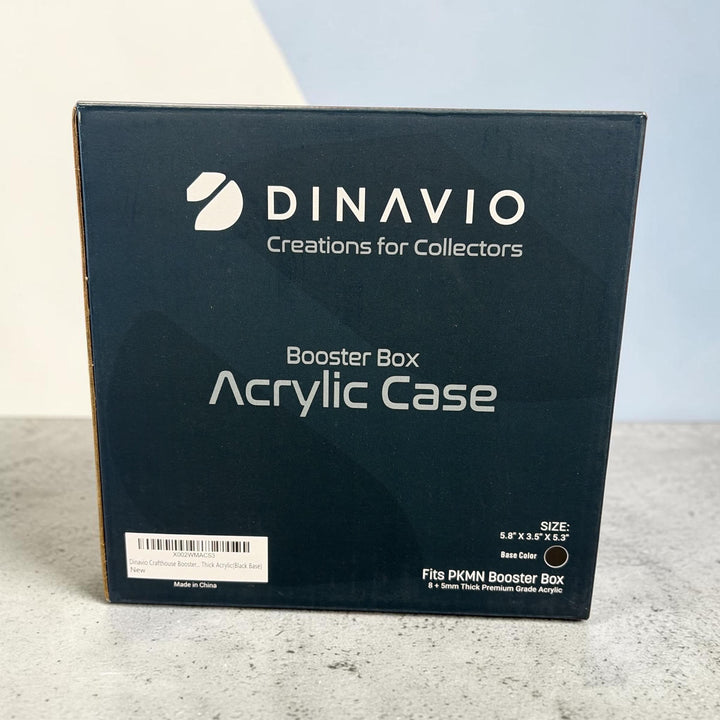 Dinavio Pokémon Booster Box Acrylic Case (Black Base)