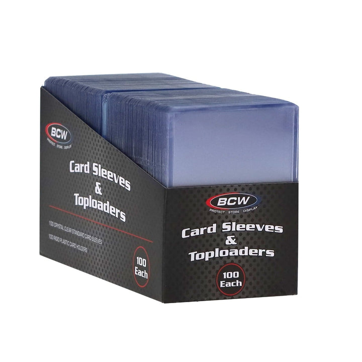 BCW Card Sleeves + Toploaders Combo Pack (100 Count Each)