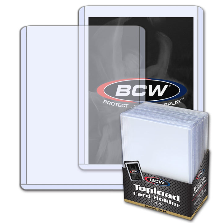 BCW 3x4 Topload Card Holder - Premium 20pt