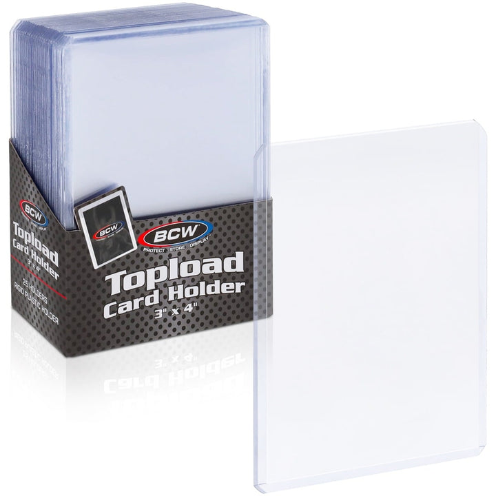 BCW 3x4 Topload Card Holder - Standard