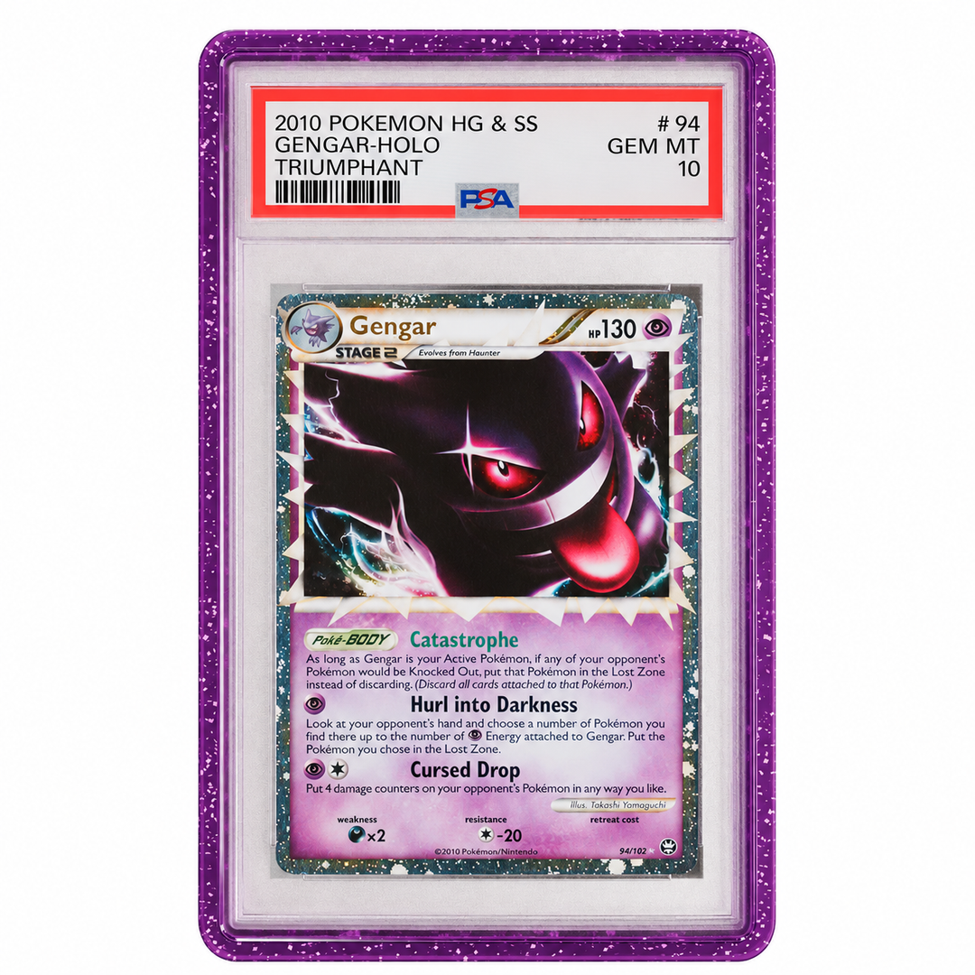 GradedGuard (PSA) Limited Edition Graded Card Protector – Purple Glitter