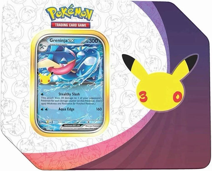 Pokémon TCG: 30th Celebration Greninja ex Tin — Retail Version
